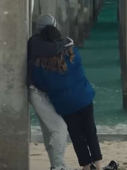 Isabelle Fuhrman Wish You Were Here 2025 Blue Puffer Jacket