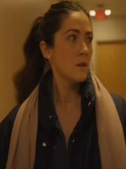 Isabelle Fuhrman Wish You Were Here 2025 Blue Puffer Jacket