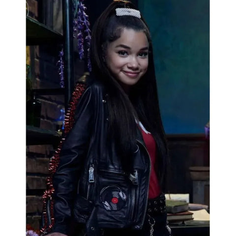 Wizards Beyond Waverly Place Billie Black Leather Jacket