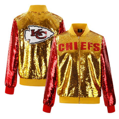 Women's Kansas City Chiefs Cuce Two-Tone Sequin Jacket