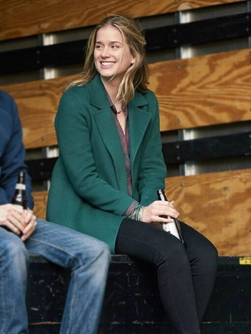 You Guinevere Beck Open Front Wool Coat