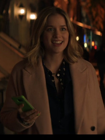 You Guinevere Beck Pale Pink Long Trench Coat