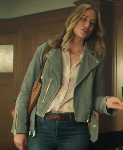 You S05 Guinevere Beck Green Suede Jacket