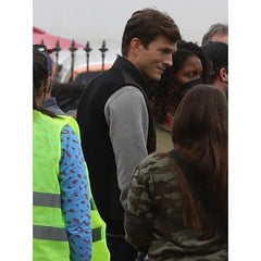Your Place or Mine Ashton Kutcher Black Vest