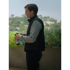 Your Place or Mine Ashton Kutcher Black Vest