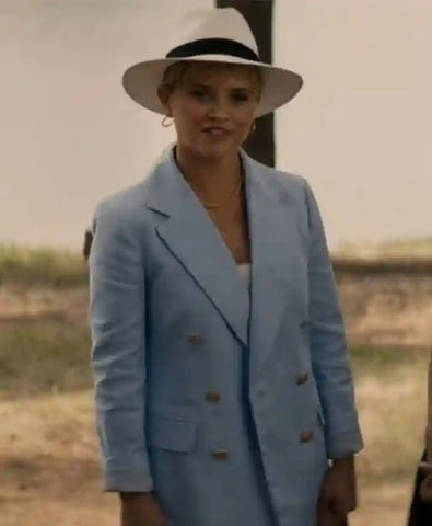 You’re Cordially Invited Witherspoon Blue Blazer Coat