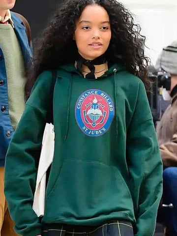 Zoya Lott Gossip Girl Green Hoodie