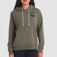 Los Angeles Chargers Olive 2025 Salute to Service Sideline Hoodie
