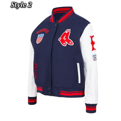 Retro Classic Rib Boston Red Sox Varsity Jacket