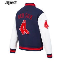 Retro Classic Rib Boston Red Sox Varsity Jacket