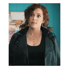Your Place or Mine Rachel Bloom Leather Jacket