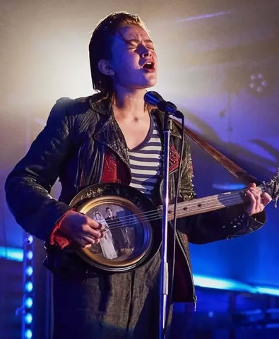 O’Dessa 2025 Sadie Sink Black Leather Jacket