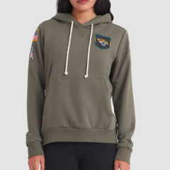 Jacksonville Jaguars Olive 2025 Salute to Service Sideline Hoodie