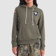 Los Angeles Rams Olive 2025 Salute to Service Sideline Hoodie
