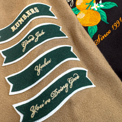 Larry June Midnight Organic Varsity Jacket