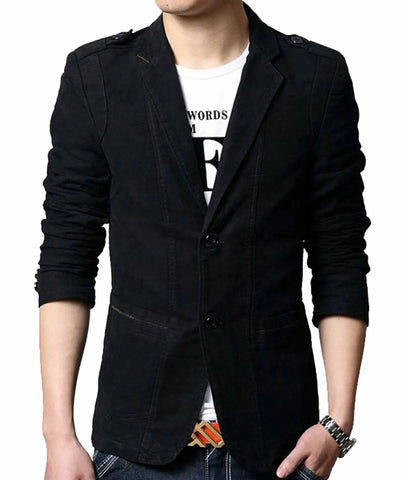 Men’s Slim Fit Black Casual Blazer