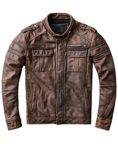 Men’s Brown Biker Jacket
