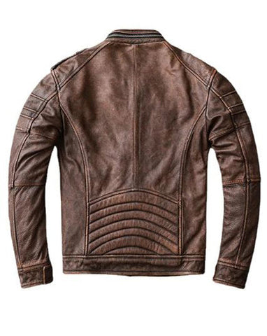 Men’s Brown Biker Jacket