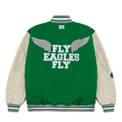Philadelphia Eagles GOLF WANG Kelly Green Letterman Jacket