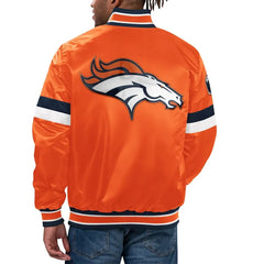 Orange Satin Denver Broncos Jacket