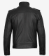 Mens Cafe Racer Style Matte Black Leather Jacket