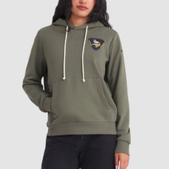 Minnesota Vikings Olive 2025 Salute to Service Sideline Hoodie