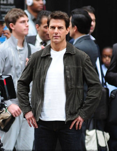Tom Cruise's Burberry Brit Reckitt Suede Jacket
