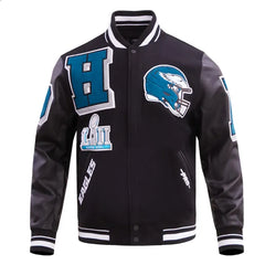 Philadelphia Eagles Mashup Rib Varsity Jacket