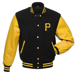 Pittsburgh Pirates Black Varsity Jacket