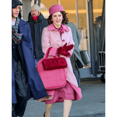 The Marvelous Mrs. Maisel Season 5 Rachel Brosnahan Pink Coat