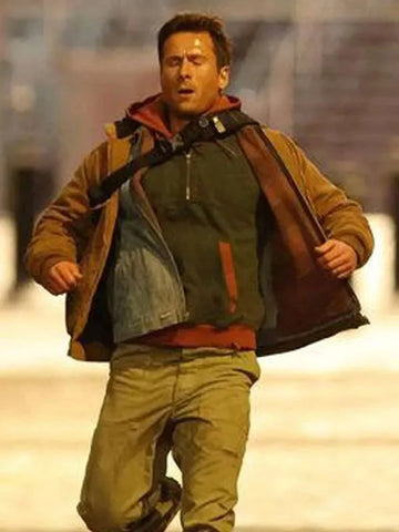 The Running Man 2025 Glen Powell Hooded Jacket