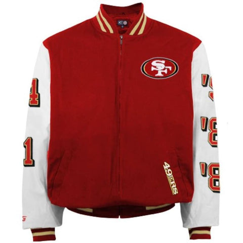 San Francisco 49ers Super Bowl Champions Varsity Jacket