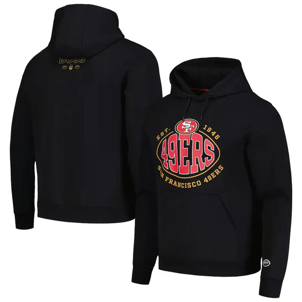 San Francisco 49ers Black Touchback Pullover Hoodie