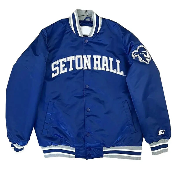 Seton Hall Pirates Blue Satin Jacket