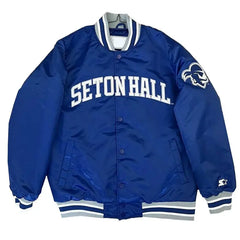 Seton Hall Pirates Blue Satin Jacket