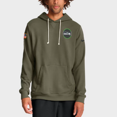 Seattle Seahawks Olive 2025 Salute to Service Sideline Hoodie