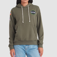 Seattle Seahawks Olive 2025 Salute to Service Sideline Hoodie