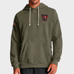 Tampa Bay Buccaneers Olive 2025 Salute to Service Sideline Hoodie