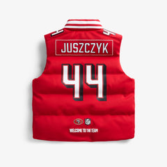 Unisex San Francisco 49ers Red NFL Puffer Vest