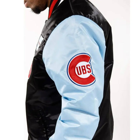 Starter Chicago Bomber Varsity Satin Jacket