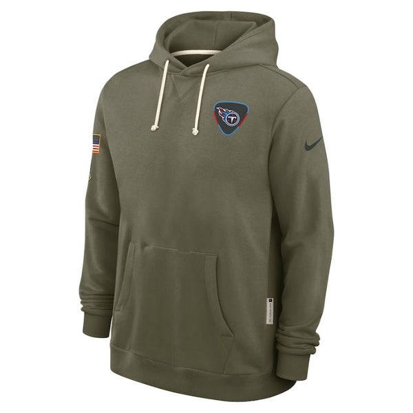Tennessee Titans  Olive 2025 Salute to Service Sideline Hoodie