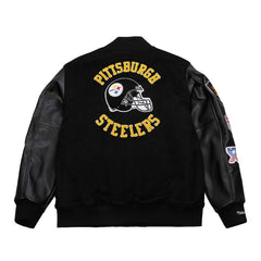 Pittsburgh Steelers Mitchell & Ness Black Varsity Jacket
