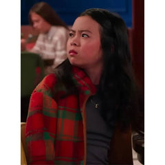 Jiwon Lee Vampirina Teenage Vampire 2025 Plaid Teddy Jacket