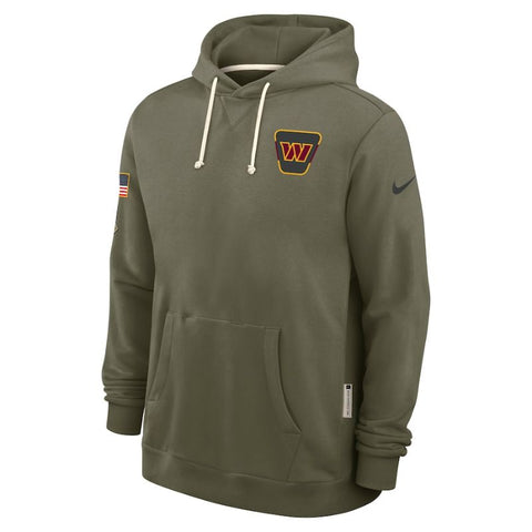 Washington Commanders Olive 2025 Salute to Service Sideline Hoodie