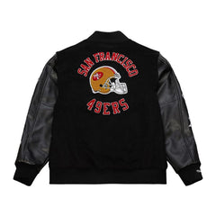 Mitchell & Ness Black San Francisco 49ers Vintage Varsity Jacket