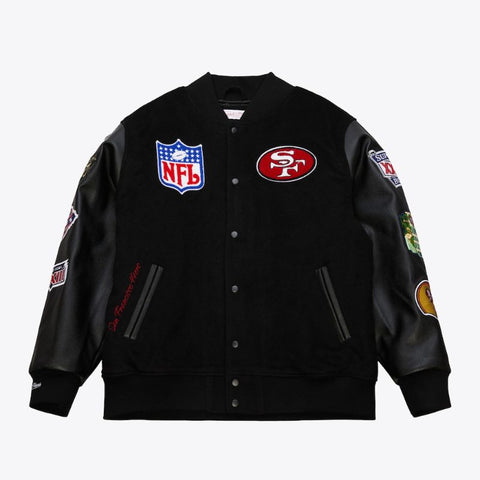 Mitchell & Ness Black San Francisco 49ers Vintage Varsity Jacket