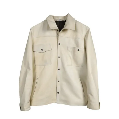 Yellowstone S05 John Dutton Cream Cotton Jacket Worn by Kevin Costner