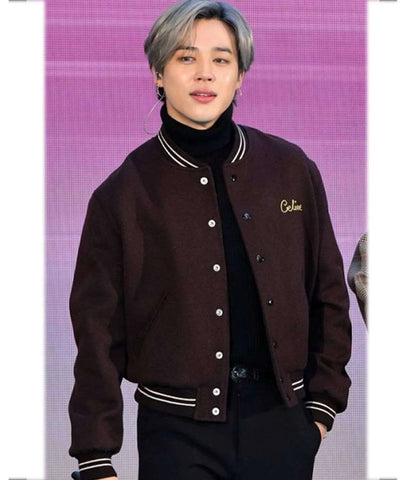 Jimin Celine BTS Dynamite Teddy Jacket