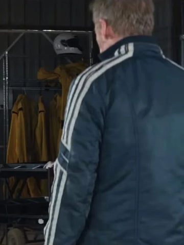 Richard Roxburgh Go Cafe Racer Black Leather Jacket
