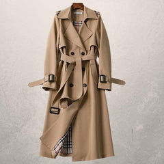Women's Trench Coat Autumn Long Windbreaker